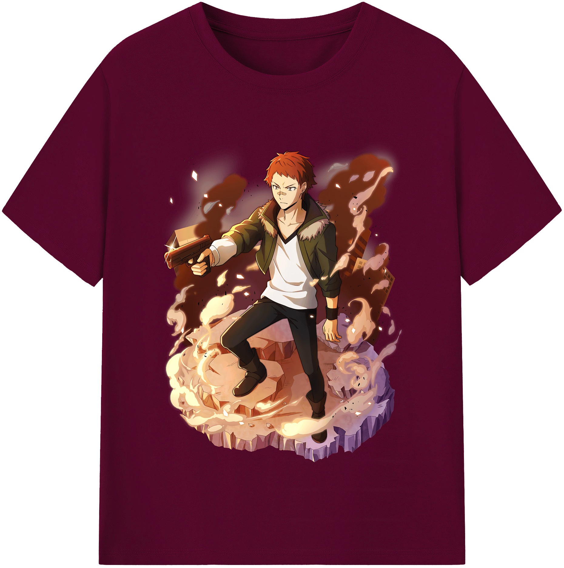 （画像用） 文豪ストレイドッグス Bungo Stray Dogs レディースカジュアルプリントTシャツ（綿100％）